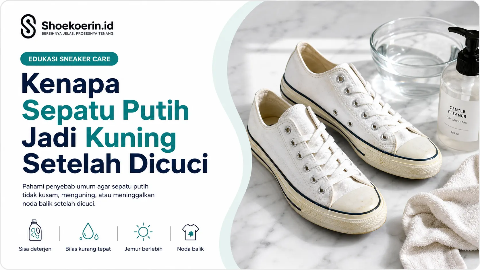 Kenapa Sepatu Putih Jadi Kuning Setelah Dicuci