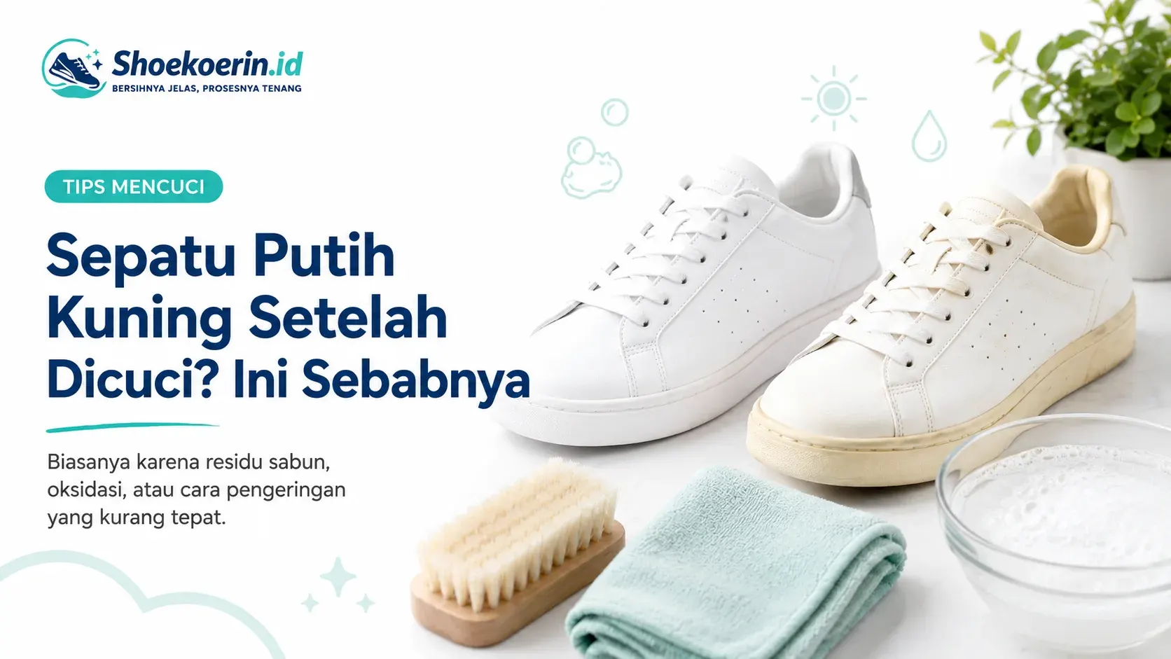 Sepatu Putih Kuning Setelah Dicuci? Ini Sebabnya