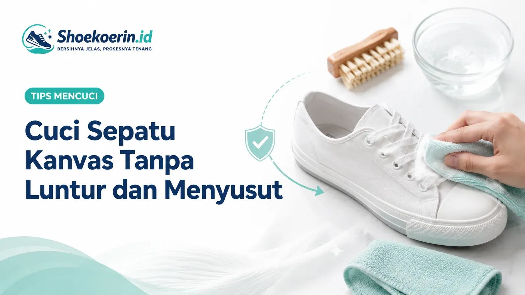Cuci Sepatu Kanvas Tanpa Luntur dan Menyusut