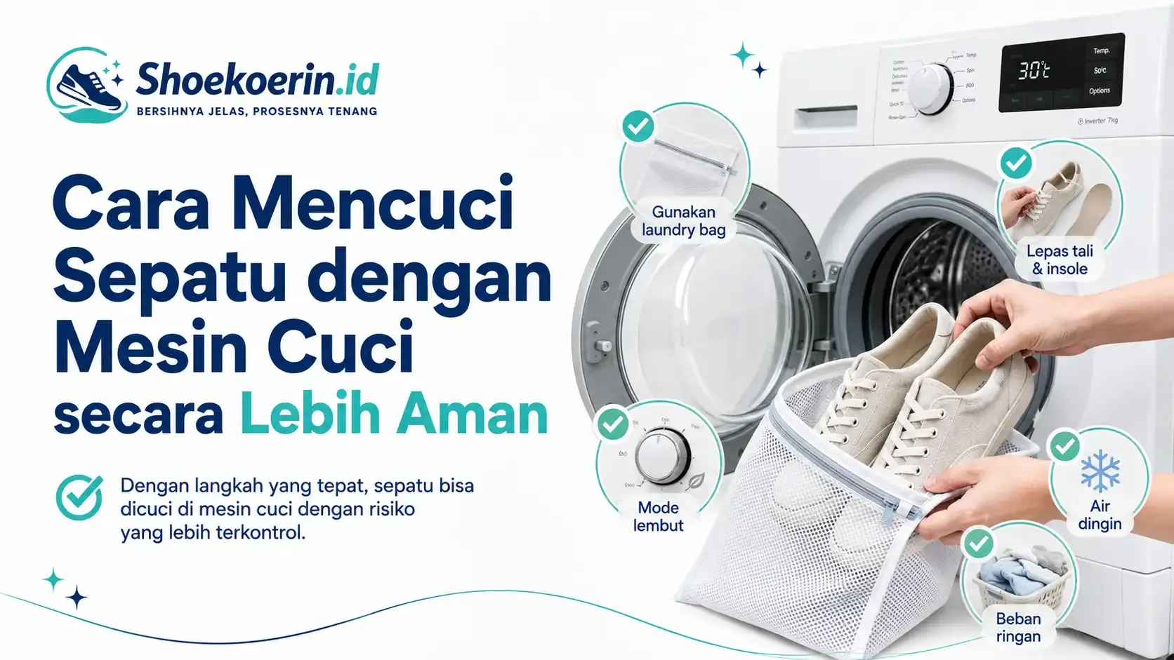 Cara Mencuci Sepatu dengan Mesin Cuci secara Lebih Aman