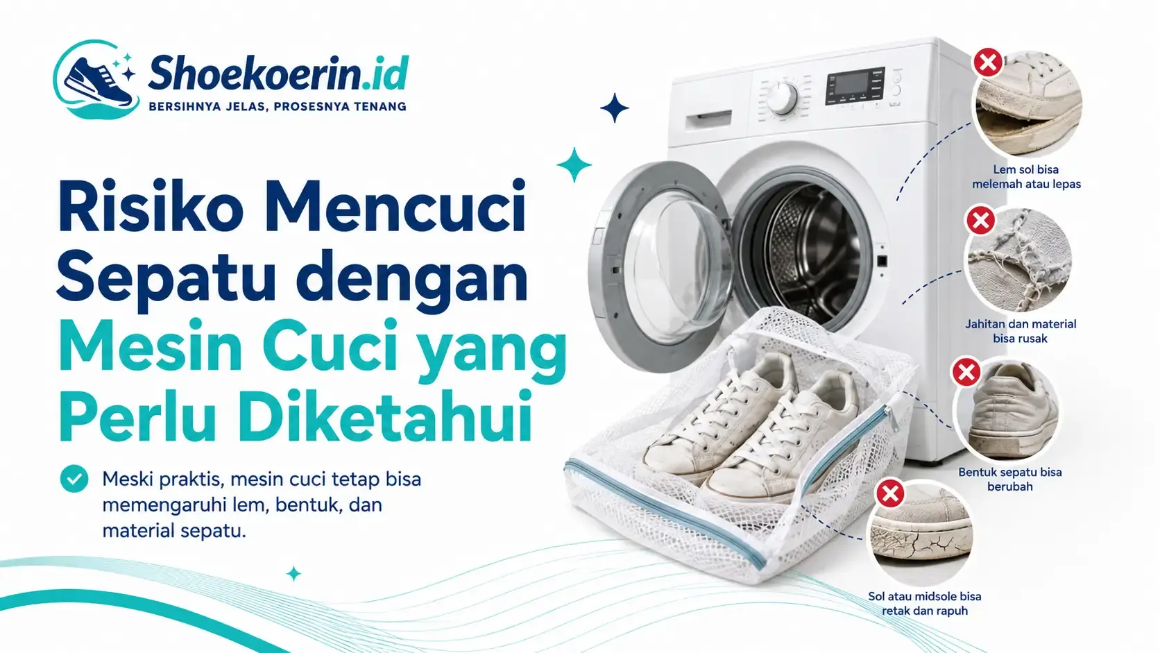 Risiko Mencuci Sepatu dengan Mesin Cuci yang Perlu Diketahui