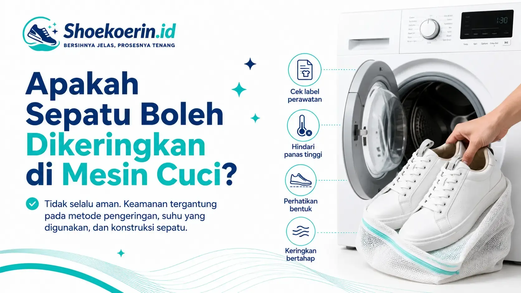Apakah Sepatu Boleh Dikeringkan di Mesin Cuci?