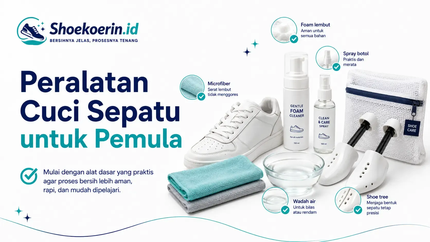 Peralatan Cuci Sepatu untuk Pemula