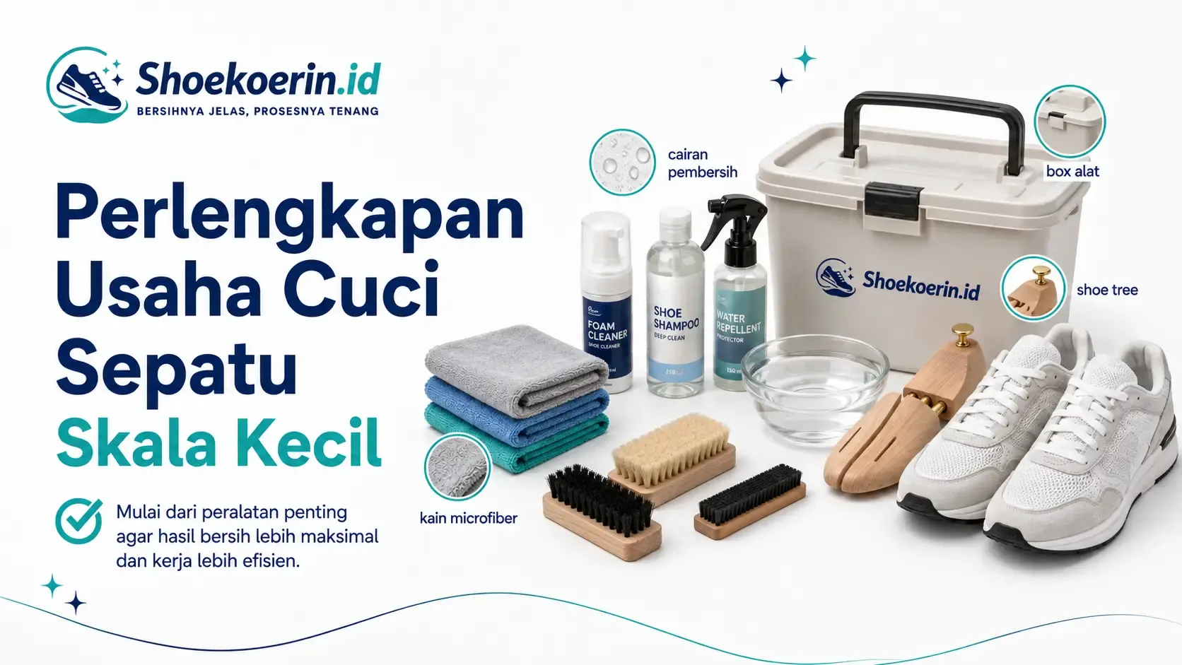Perlengkapan Usaha Cuci Sepatu Skala Kecil