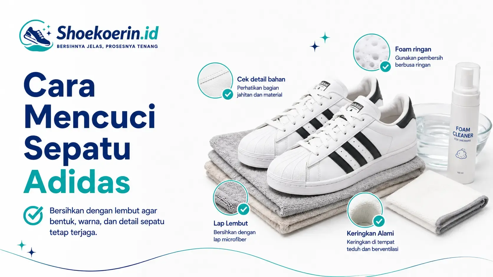 Cara Mencuci Sepatu Adidas