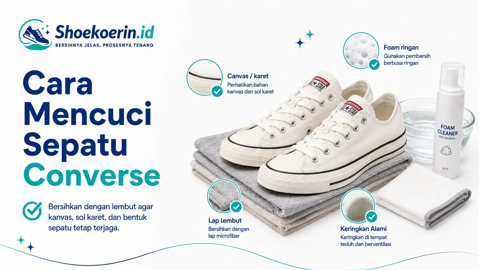 Cara Mencuci Sepatu Converse