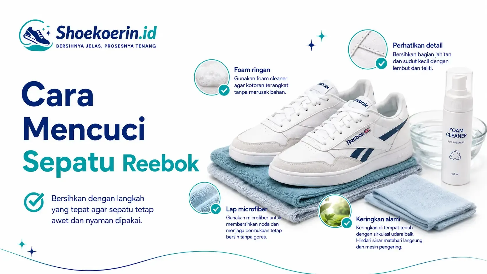 Cara Mencuci Sepatu Reebok