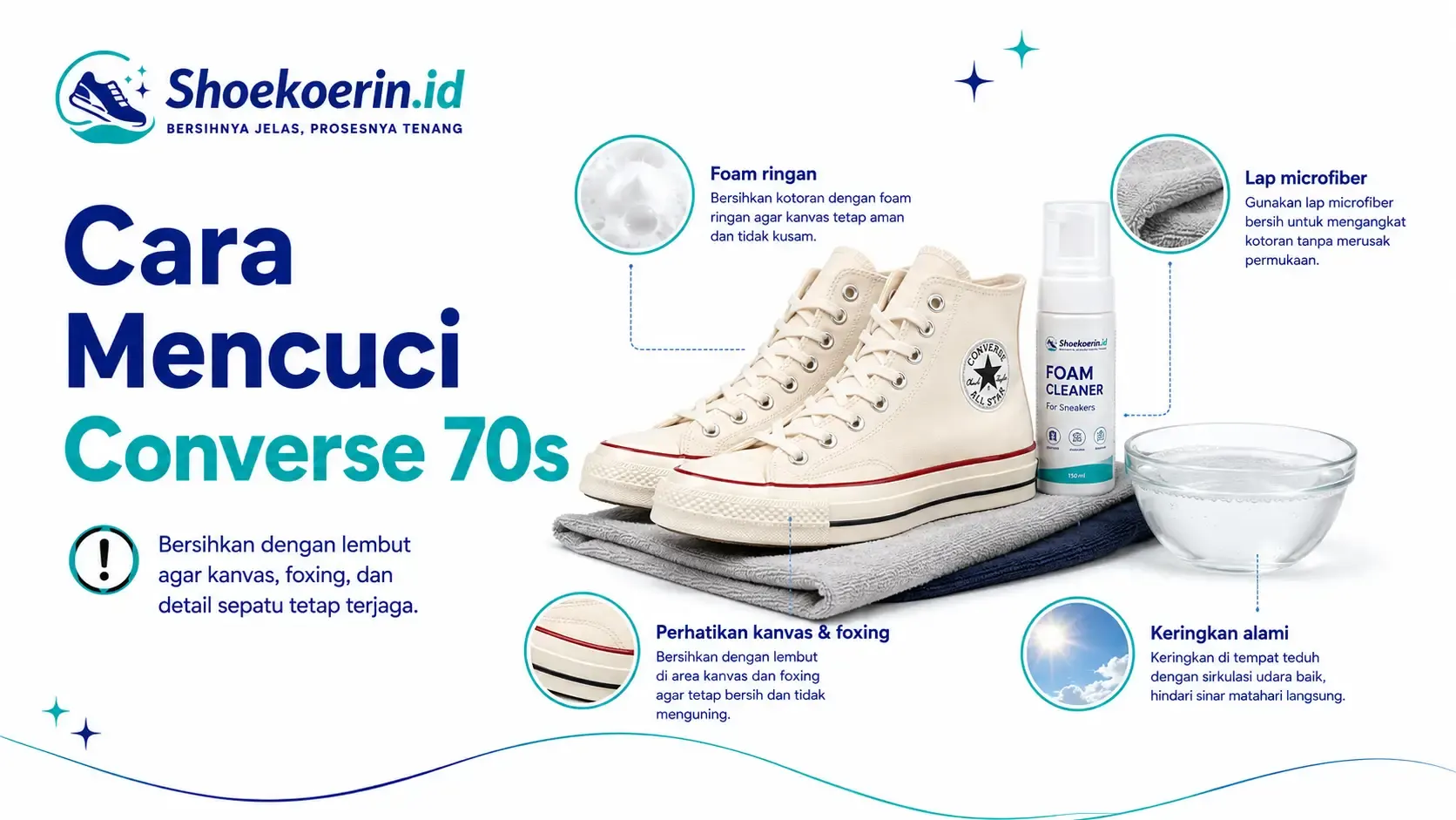 Cara Mencuci Converse 70s
