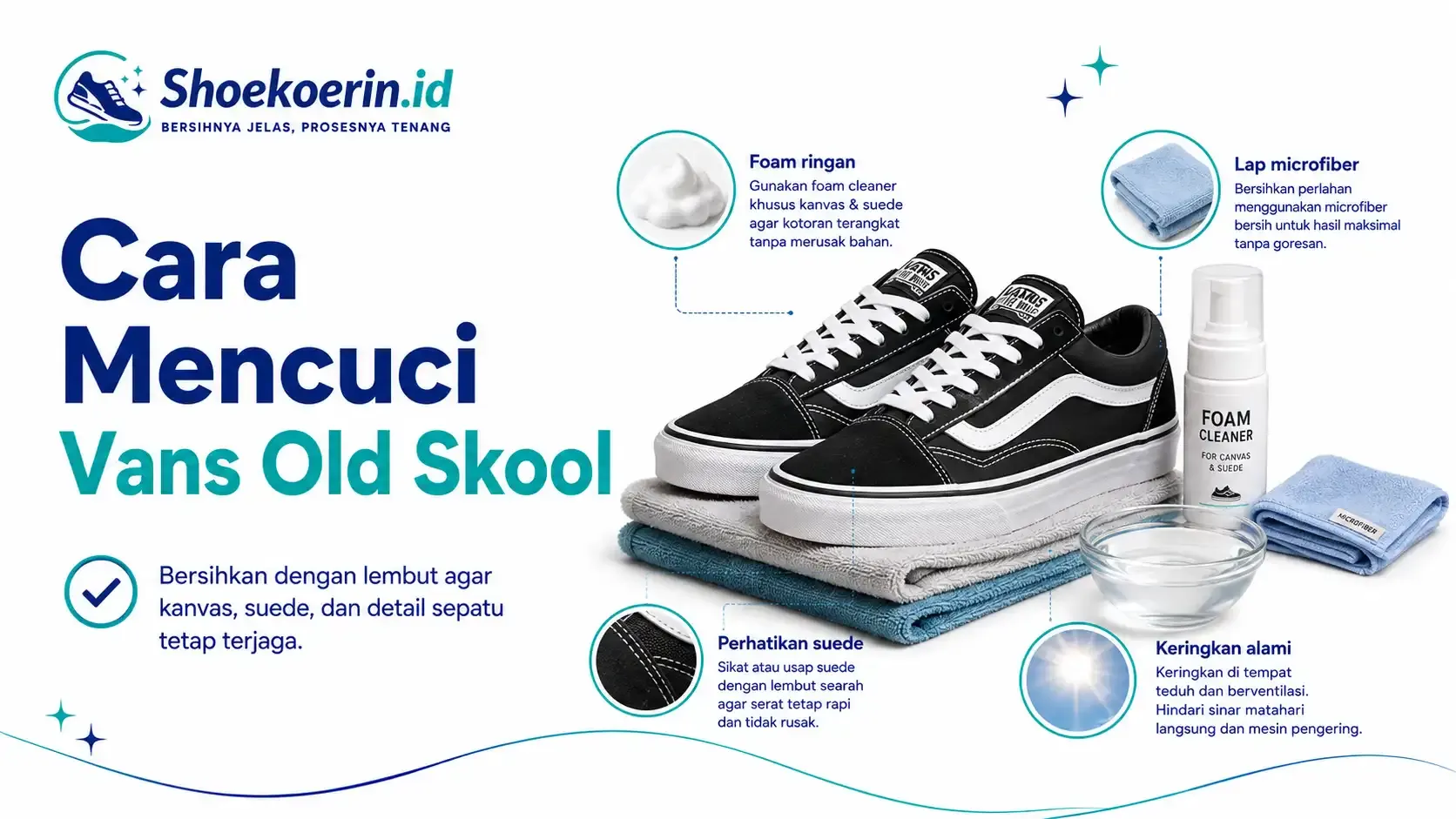Cara Mencuci Vans Old Skool