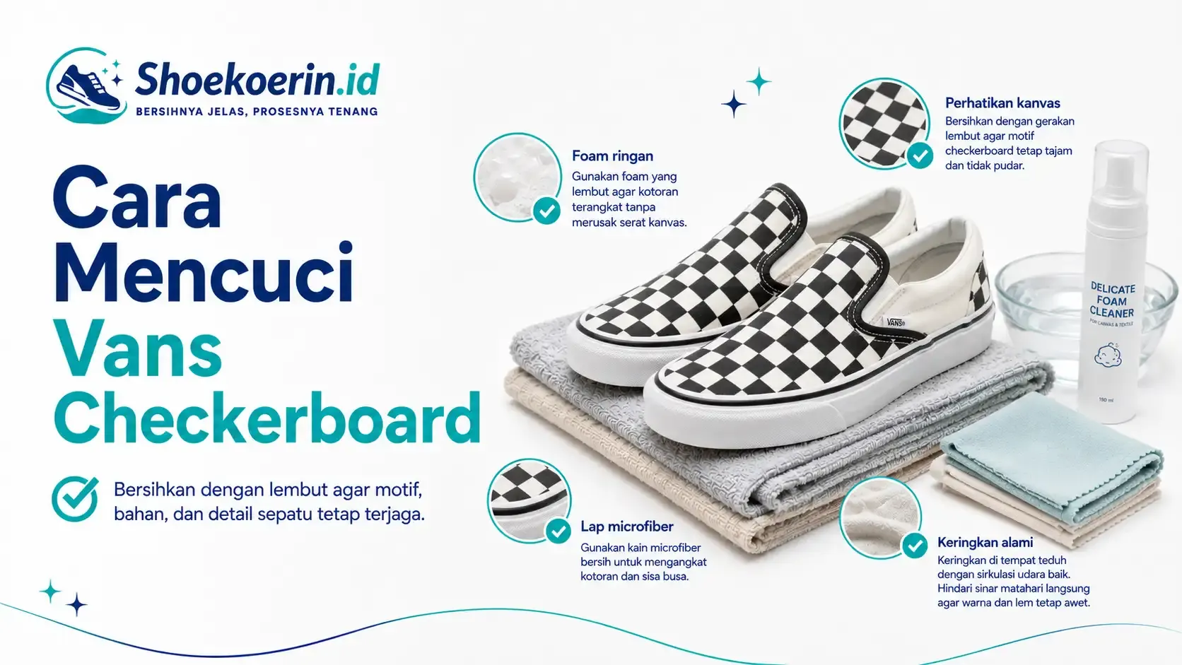 Cara Mencuci Vans Checkerboard