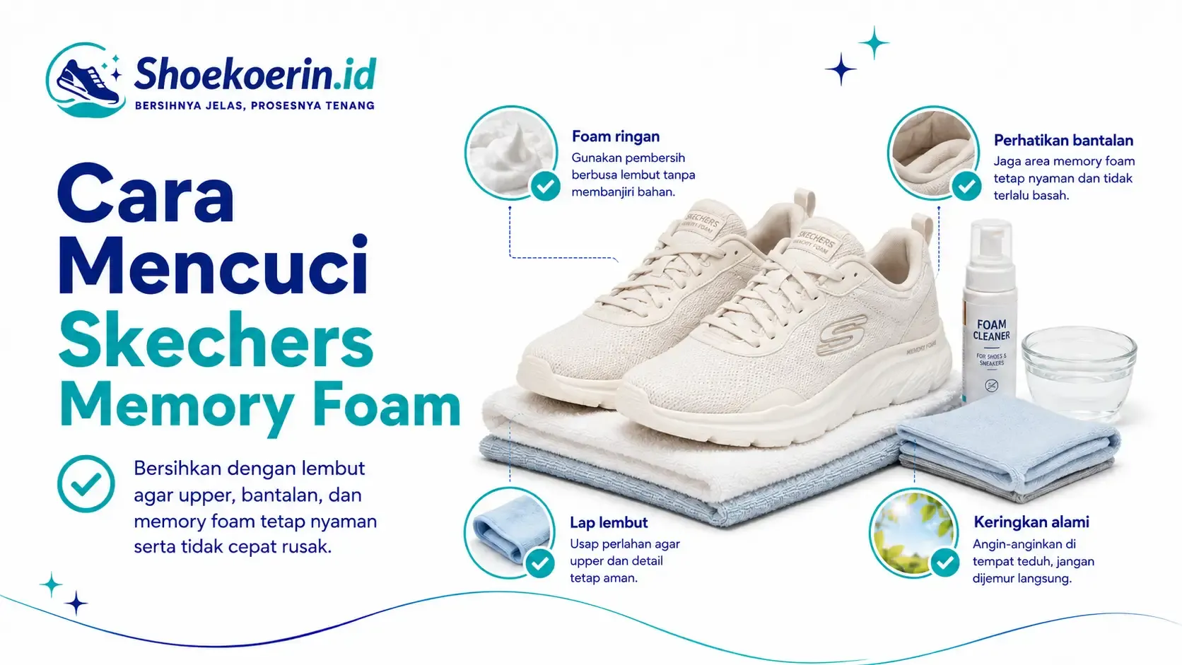 Cara Mencuci Skechers Memory Foam