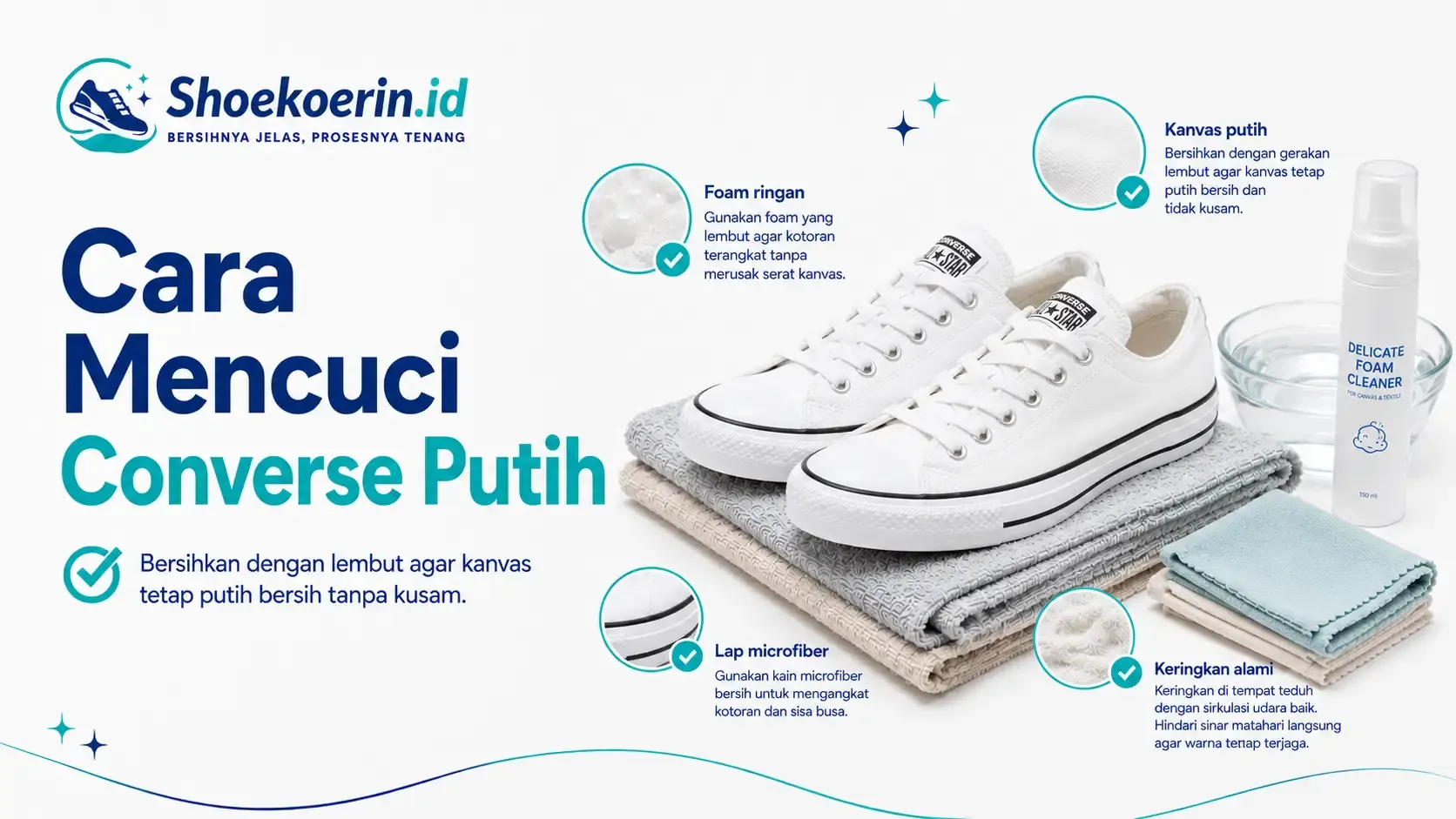 Cara Mencuci Converse Putih