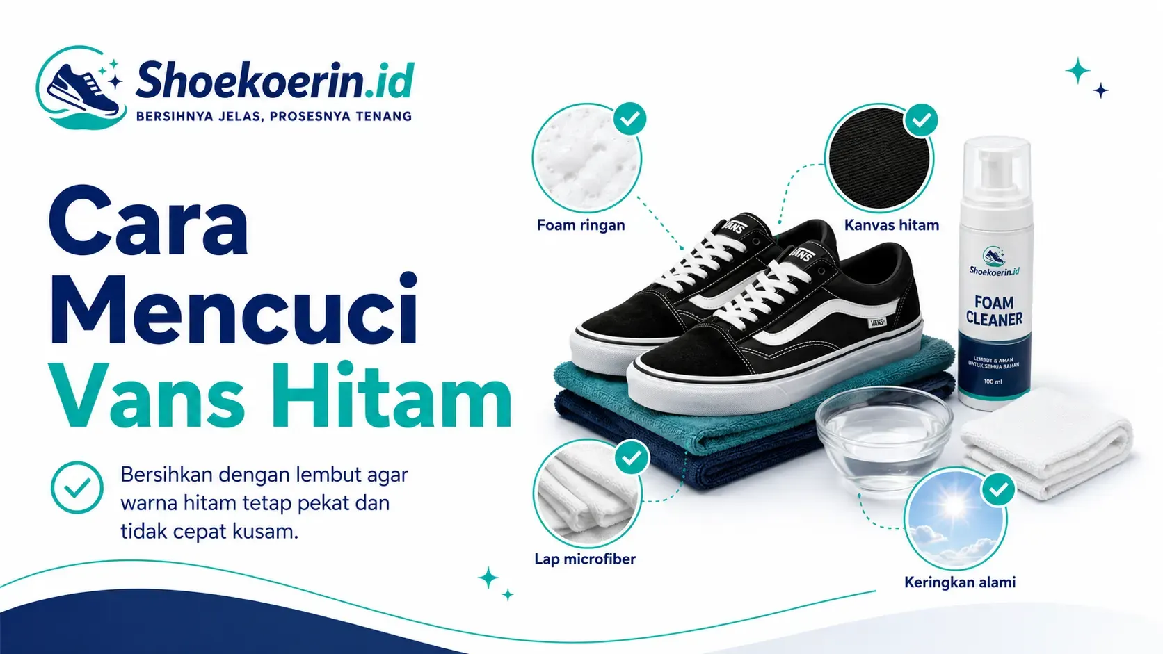 Cara Mencuci Vans Hitam