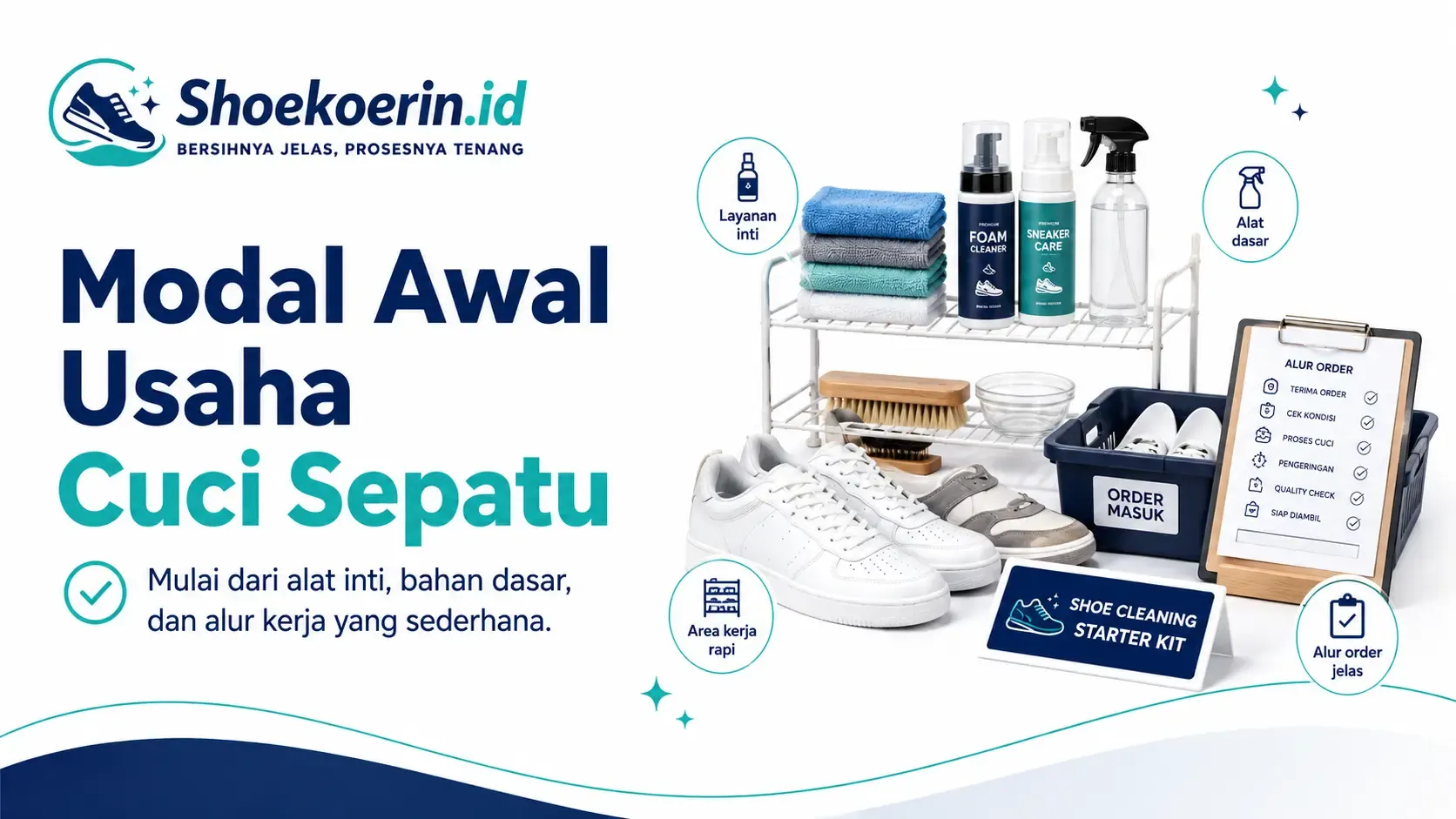 Modal Awal Usaha Cuci Sepatu