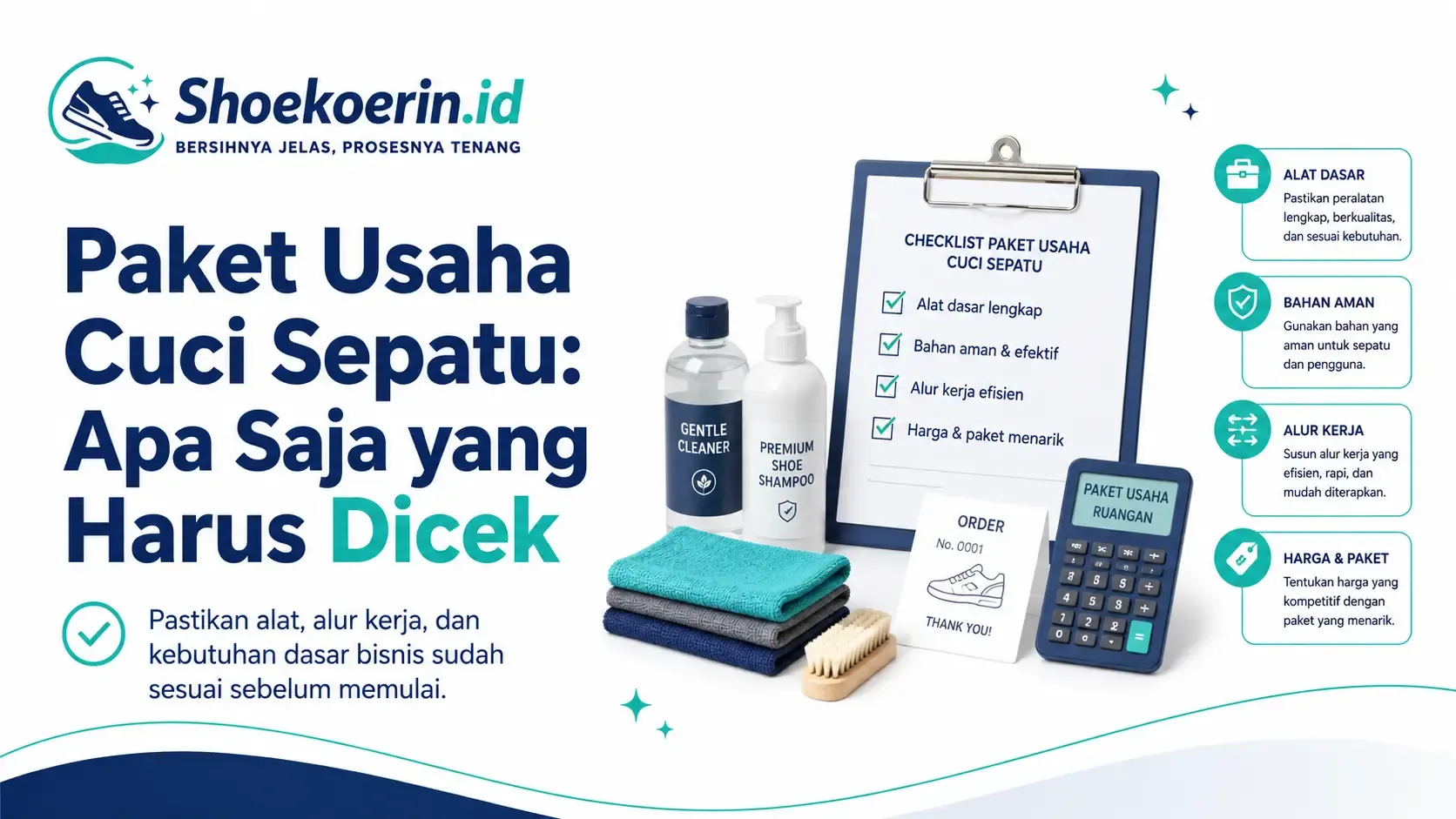 Paket Usaha Cuci Sepatu: Apa Saja yang Harus Dicek