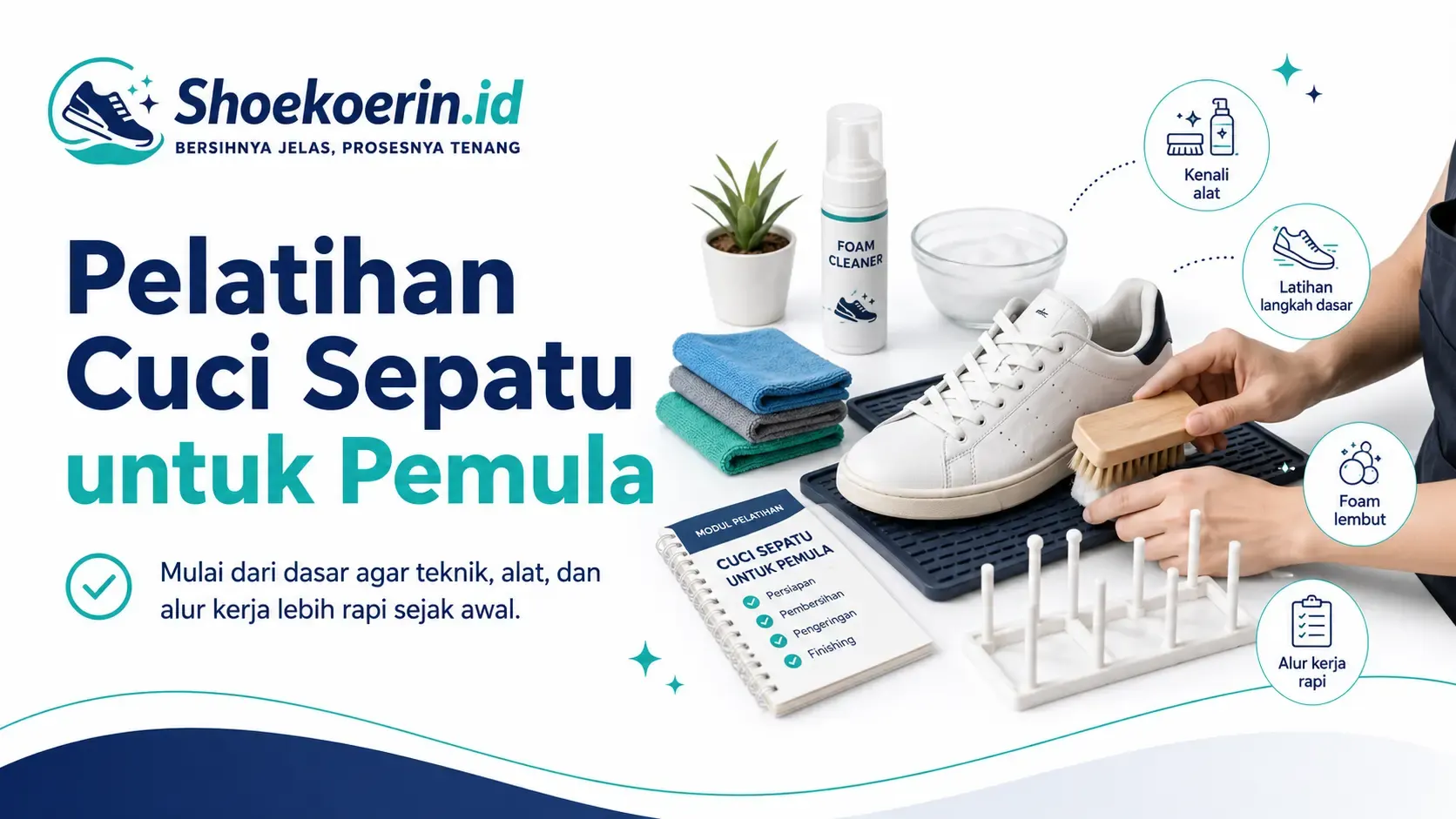 Pelatihan Cuci Sepatu untuk Pemula
