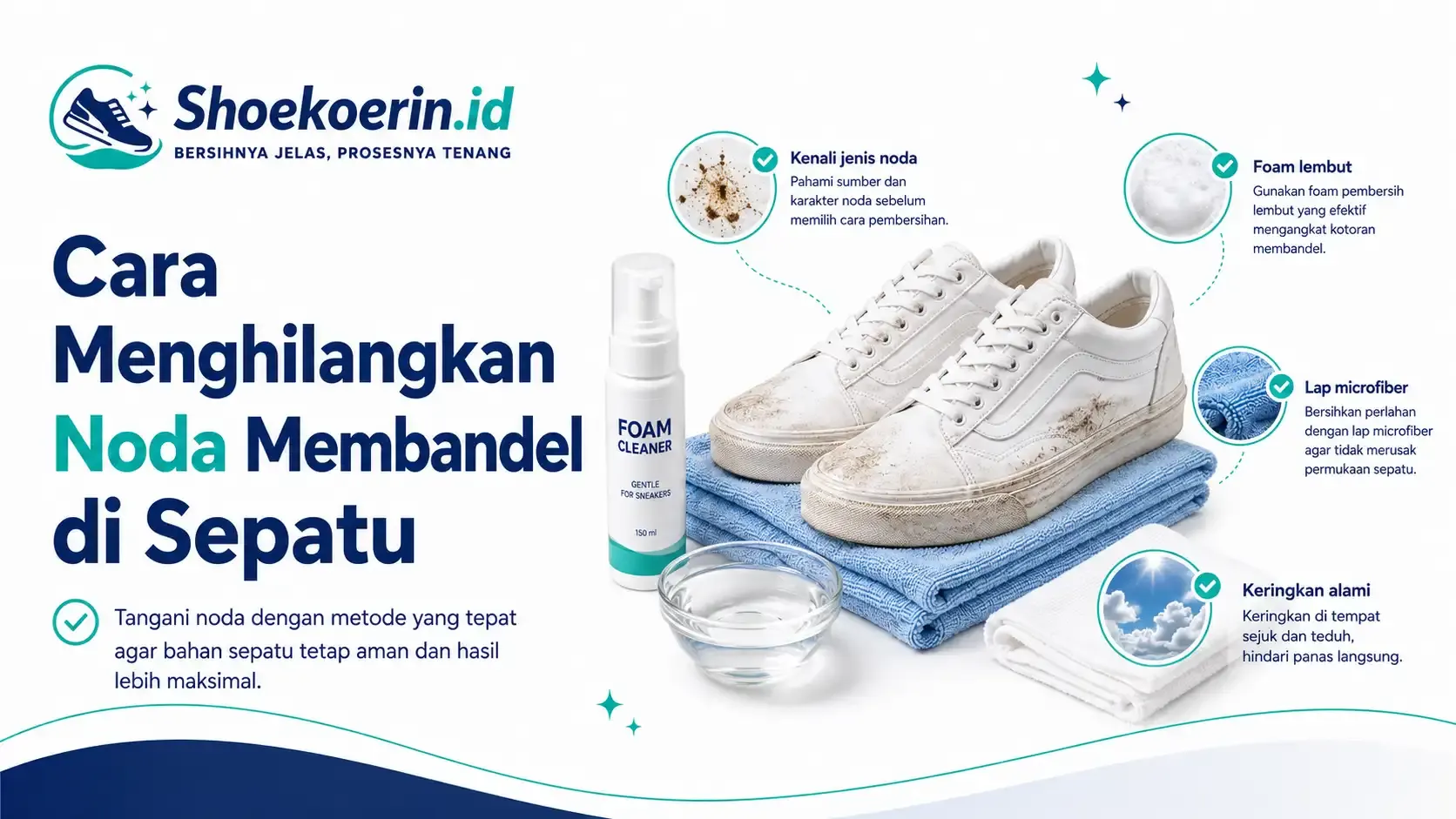 Cara Menghilangkan Noda Membandel di Sepatu