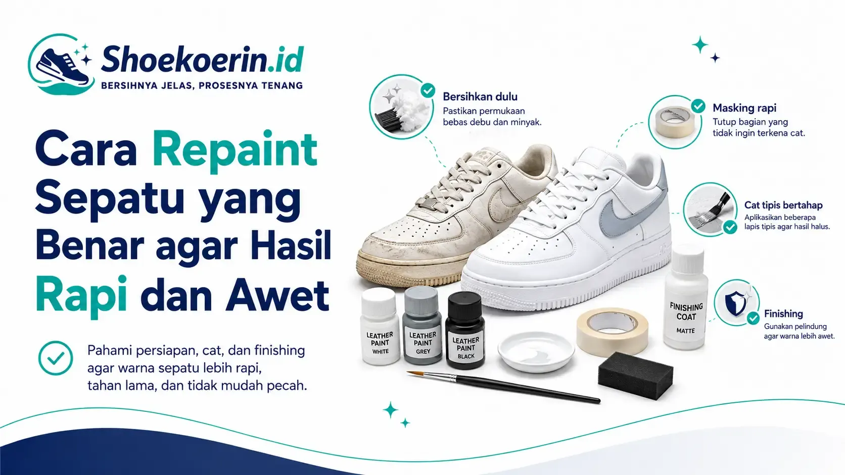 Cara Repaint Sepatu yang Benar agar Hasil Rapi dan Awet