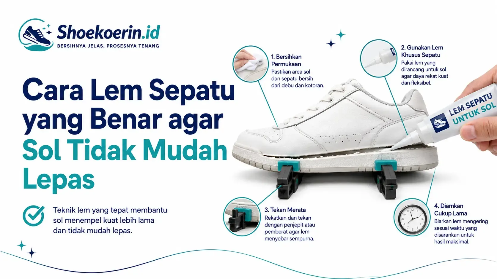 Cara Lem Sepatu yang Benar agar Sol Tidak Mudah Lepas