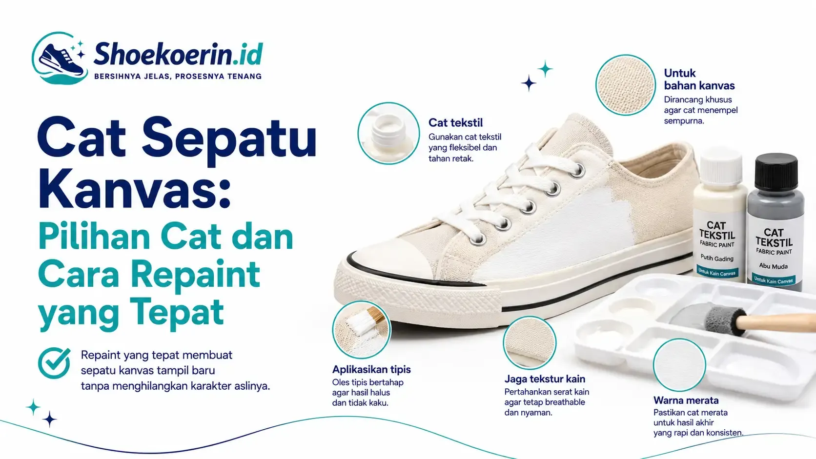 Cat Sepatu Kanvas: Pilihan Cat dan Cara Repaint yang Tepat