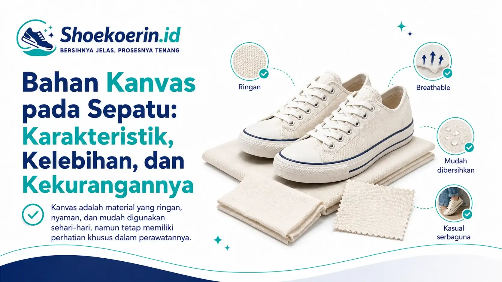 Bahan Kanvas pada Sepatu: Karakteristik, Kelebihan, dan Kekurangannya
