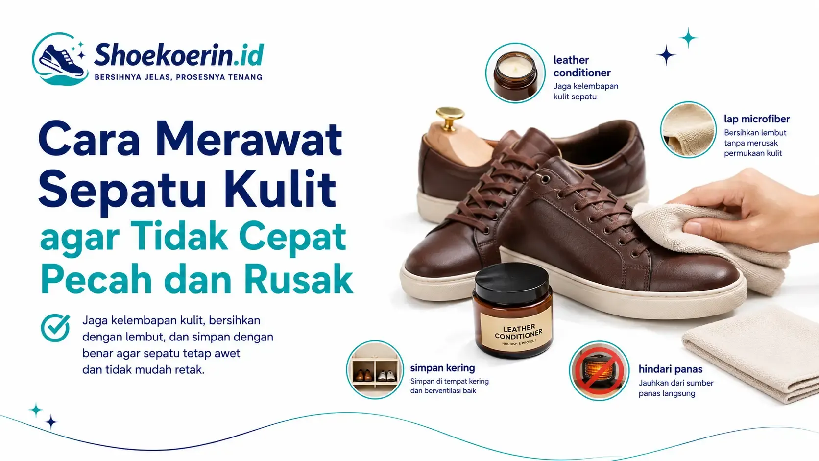 Cara Merawat Sepatu Kulit agar Tidak Cepat Pecah dan Rusak